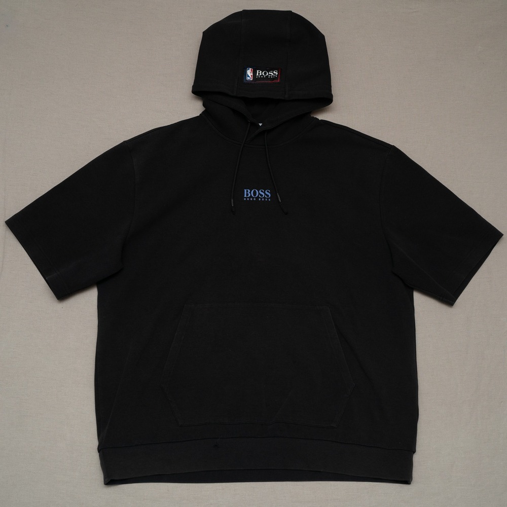 Hugo Boss X NBA Golden State Warriors XL Cut Off Style Hoodie Gradient Logo